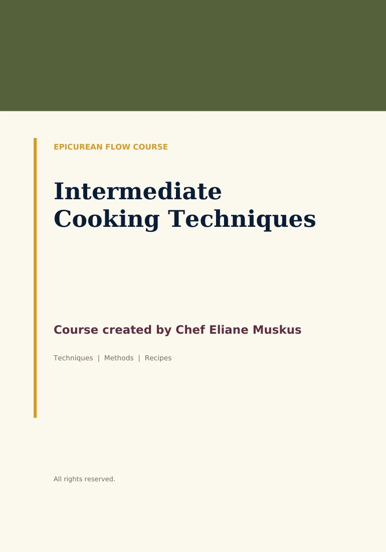 Interior page from Intermediate Cooking Techniques