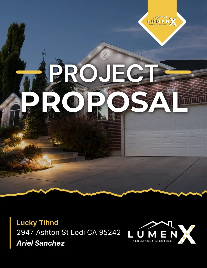 Cover of LumenX Project Proposal