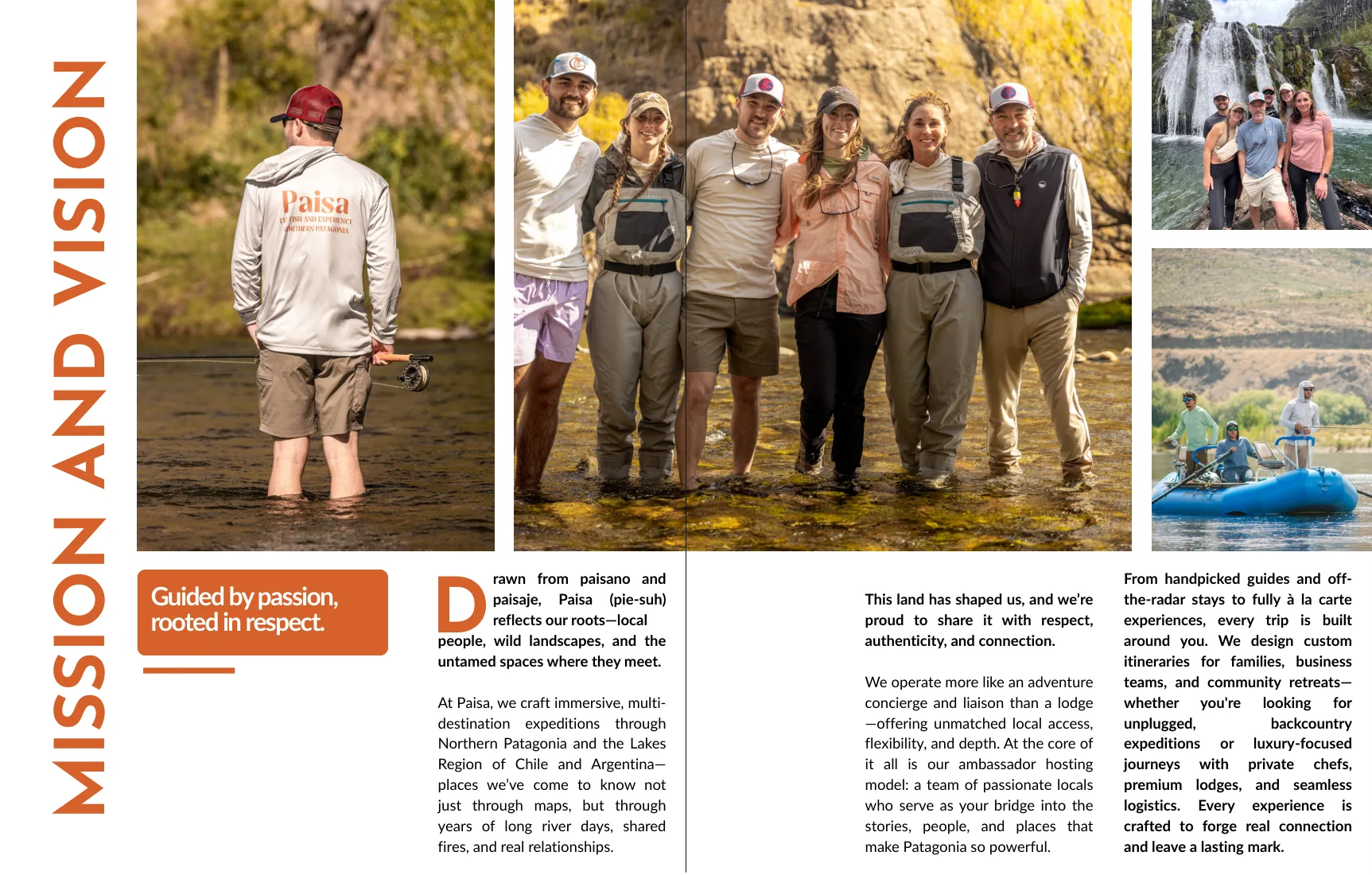 Interior page from Paisa Expeditions Master Catalogue