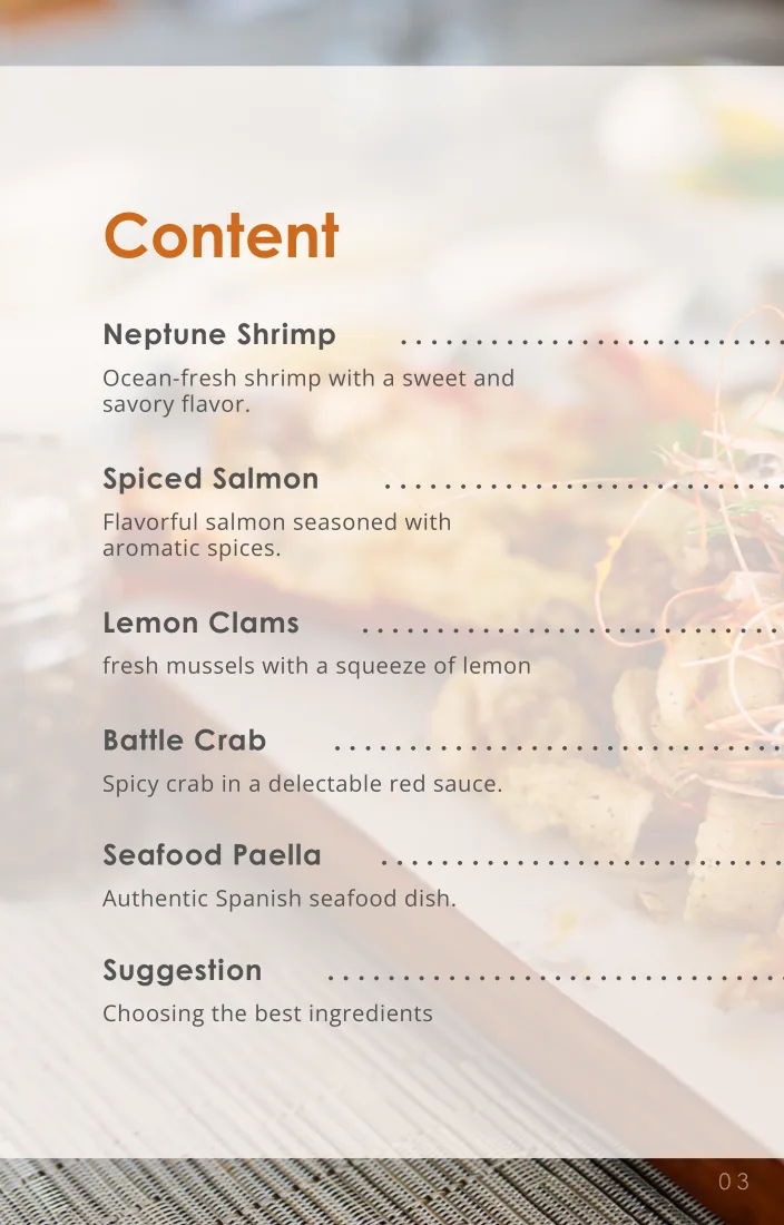 Interior page from Seafood Made Easy