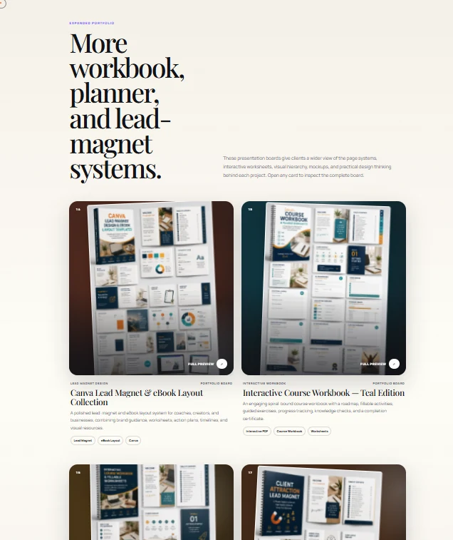 IBTEX interactive portfolio website preview